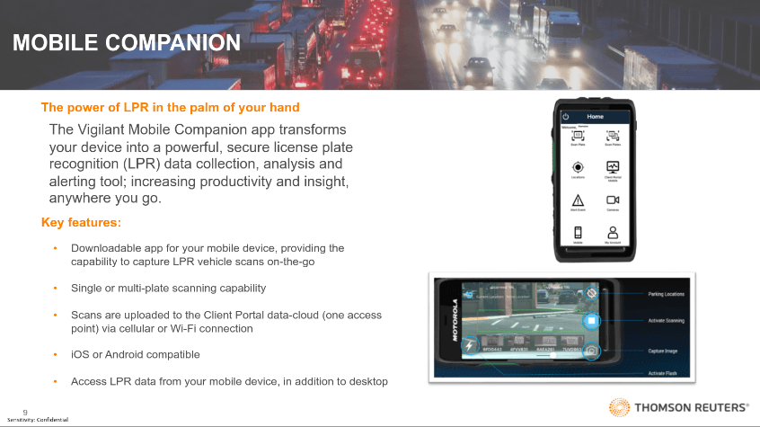 Thomson Reuters Commercial LPR program overview, slide 3 of 9