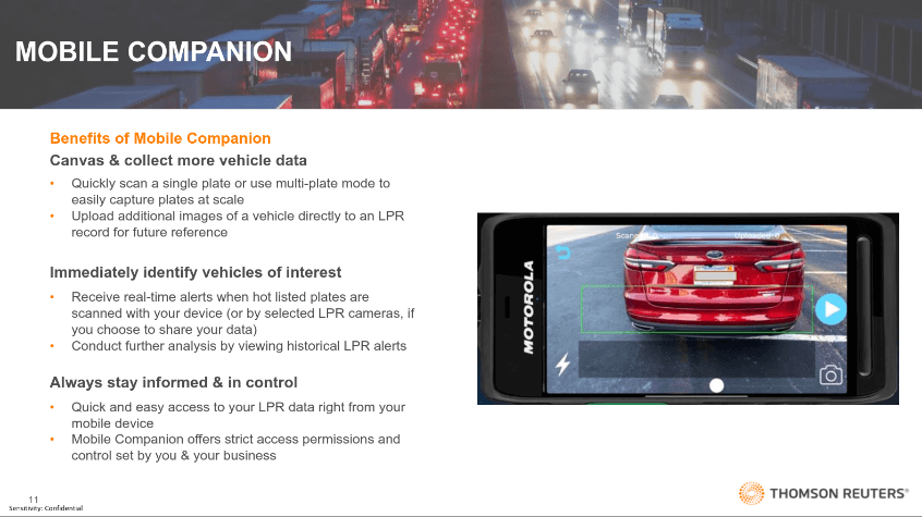 Thomson Reuters Commercial LPR program overview, slide 5 of 9